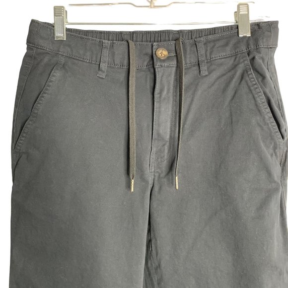 A Essentials Straight Fit Jogger Pants S Black Elastic Drawstring Pockets - Picture 4 of 8